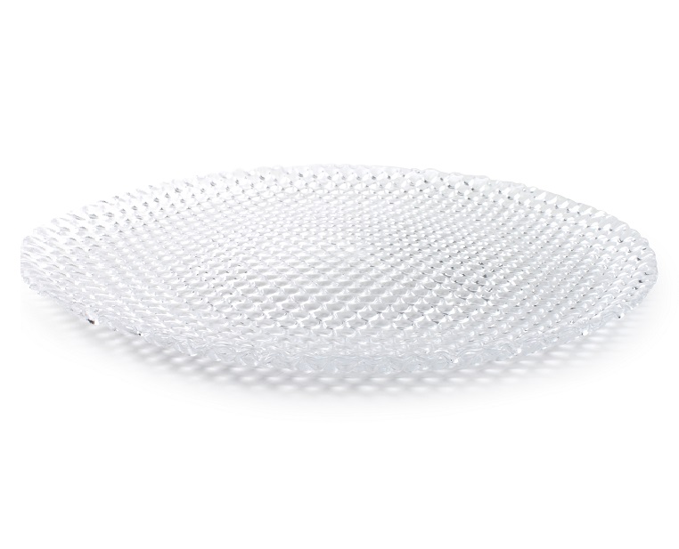 Glazen bord 33 cm diameter, 5 stuks | Schoetersrental Services